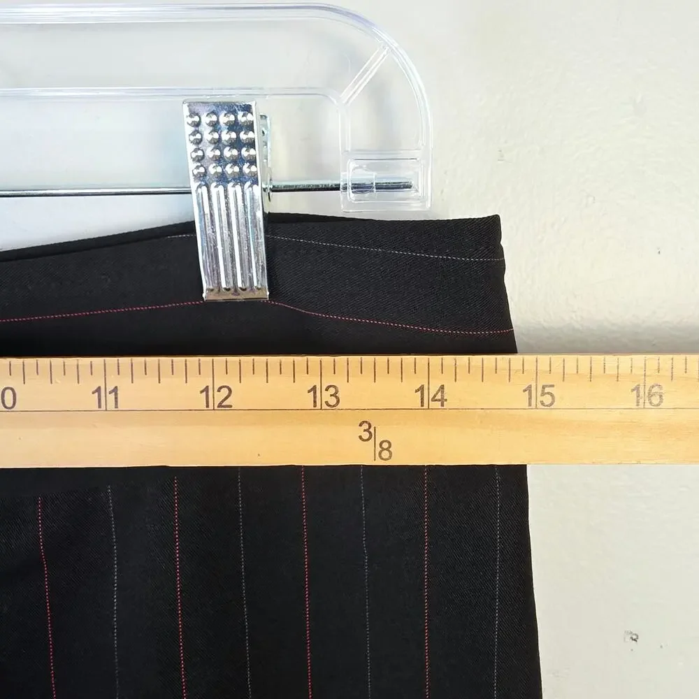 Vintage My Michelle Pant Suit Size 5/6 Black Red Pinstripe Y2K Office 2000s